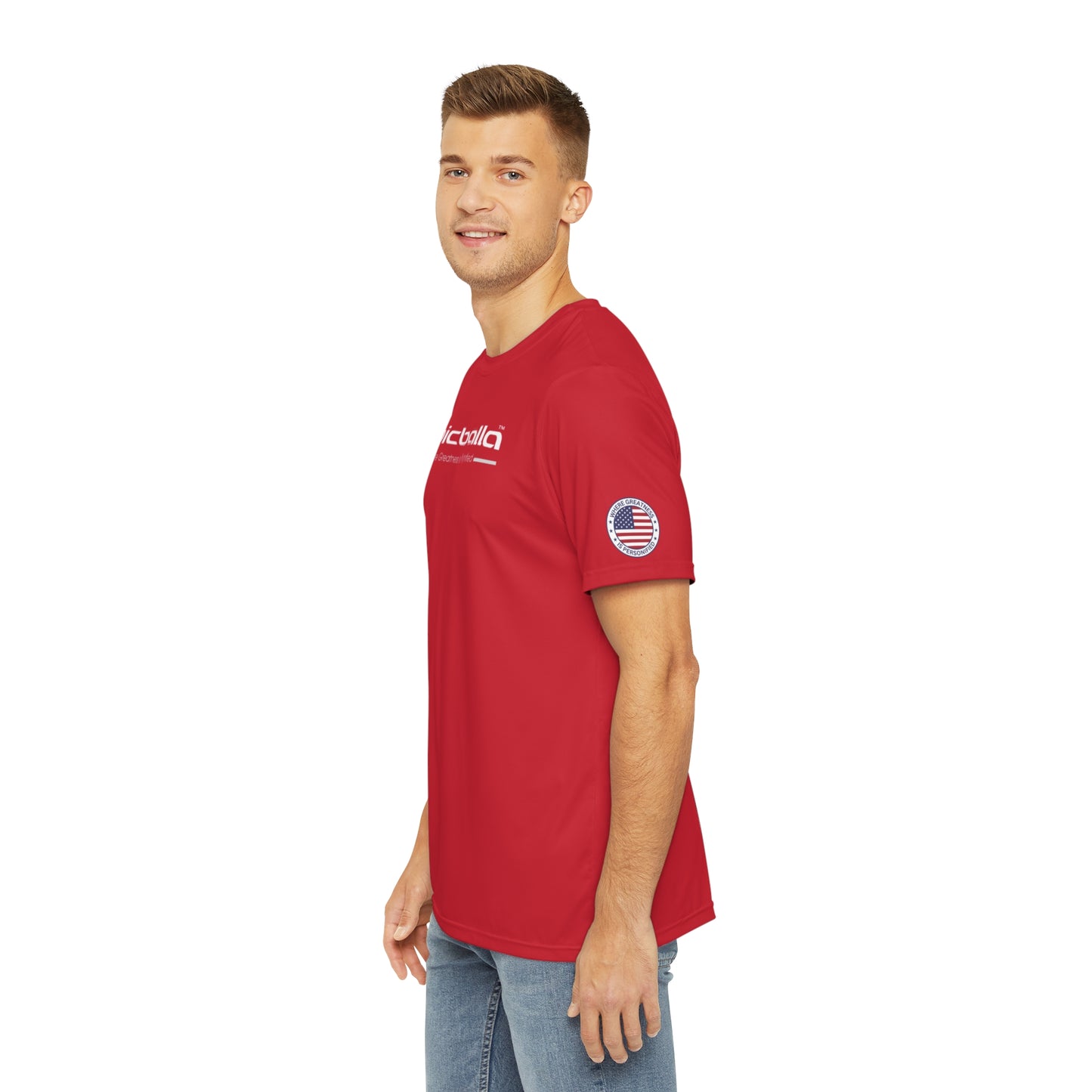 Ulta Soft Red Epicballa Performance Tee - Where Greatness is Personified
