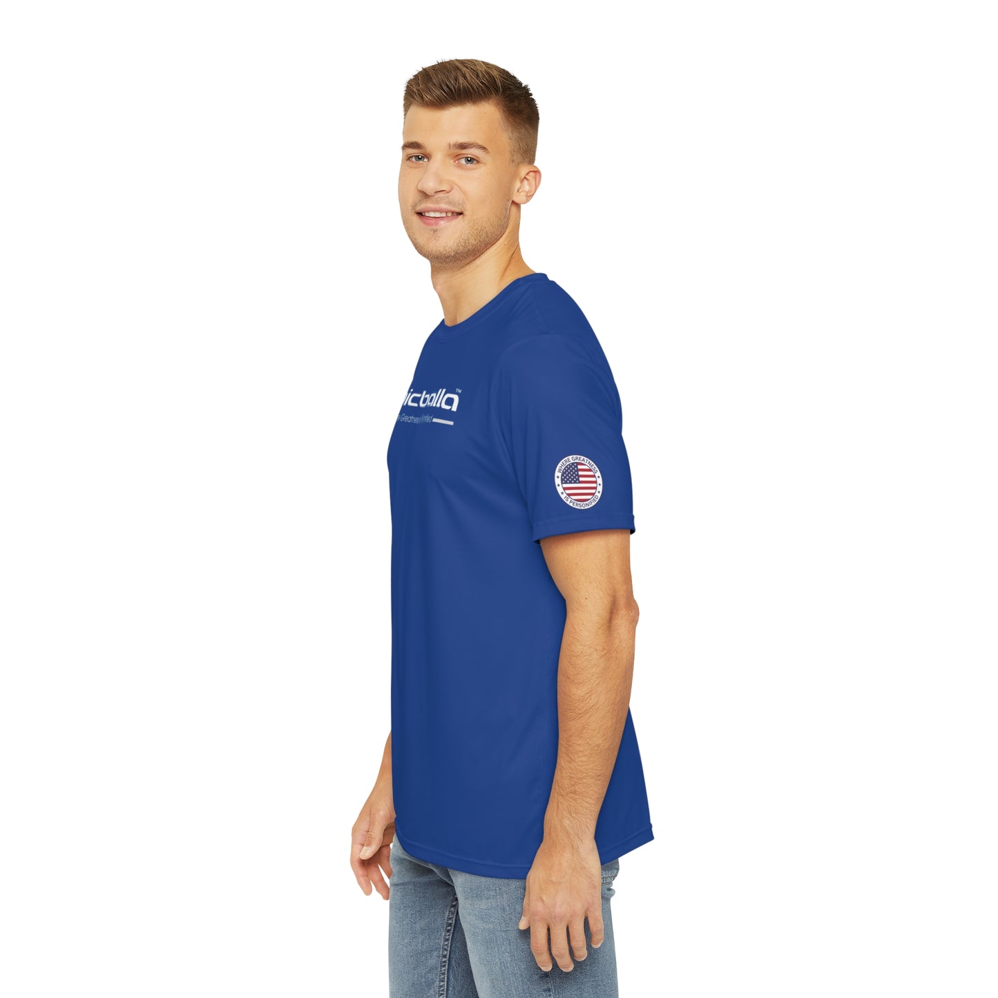 Ulta Soft Blue Epicballa Performance Tee - Where Greatness is Personified