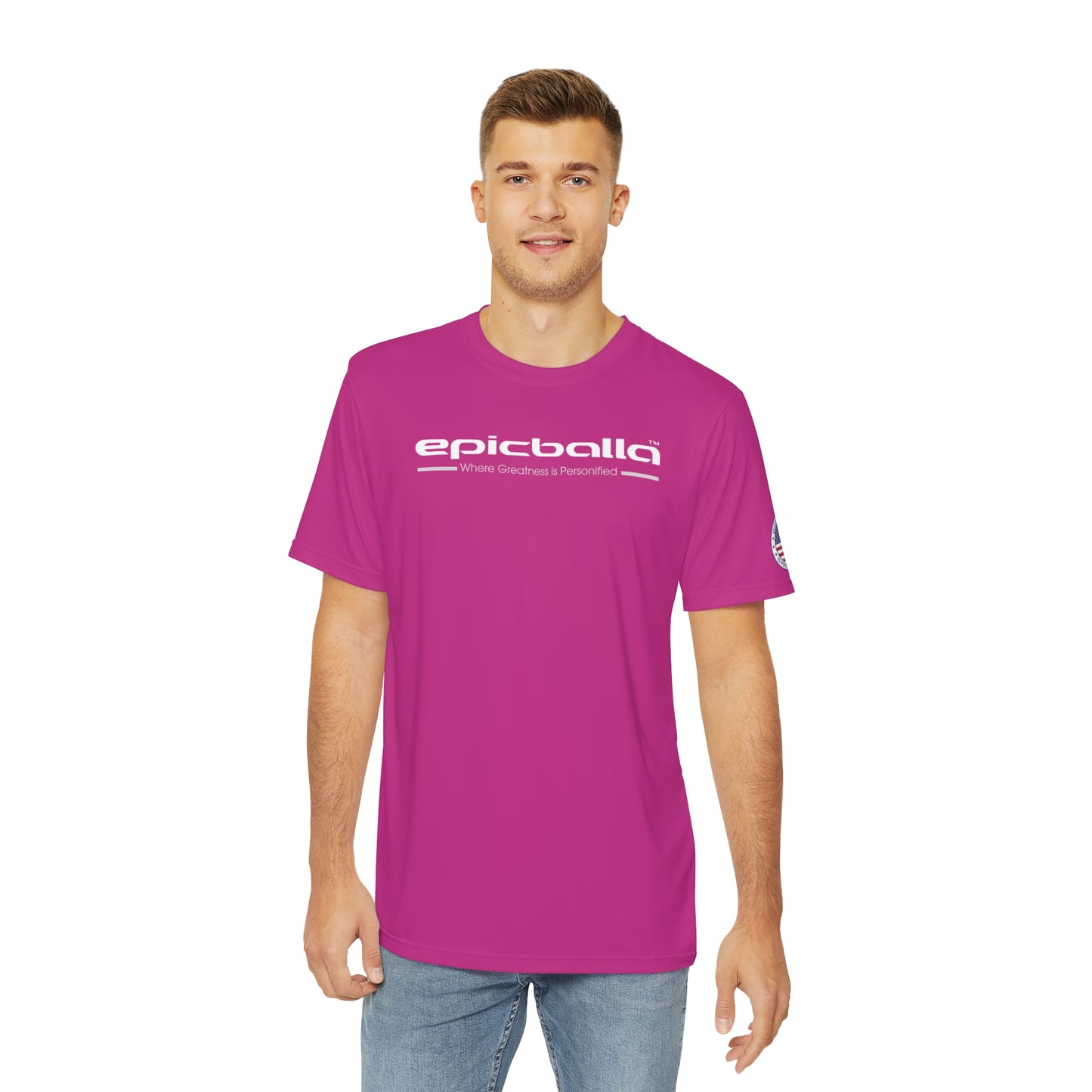 Ulta Soft Pink Epicballa Performance Tee - Where Greatness is Personified