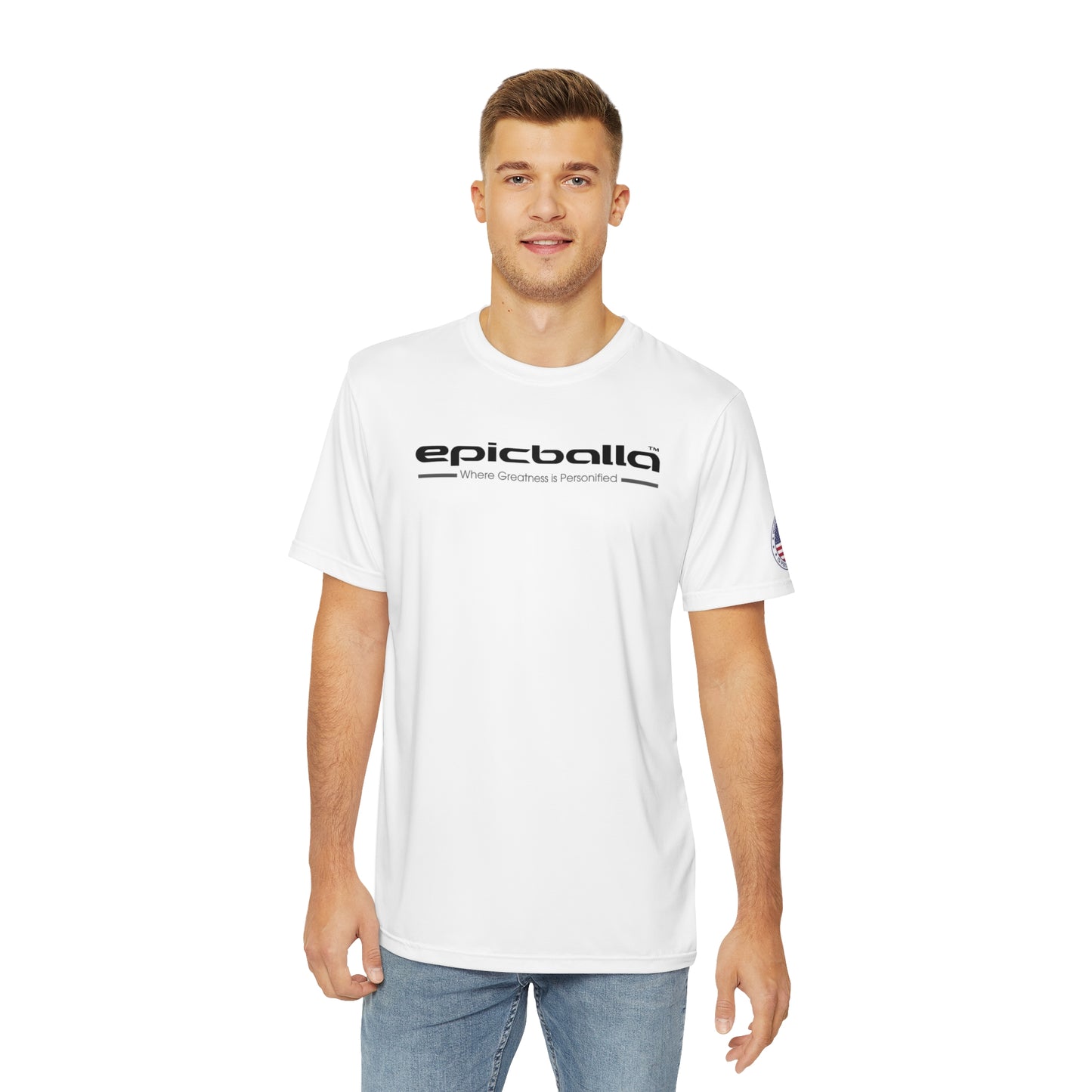 Ulta Soft White Epicballa Performance Tee - Where Greatness is Personified