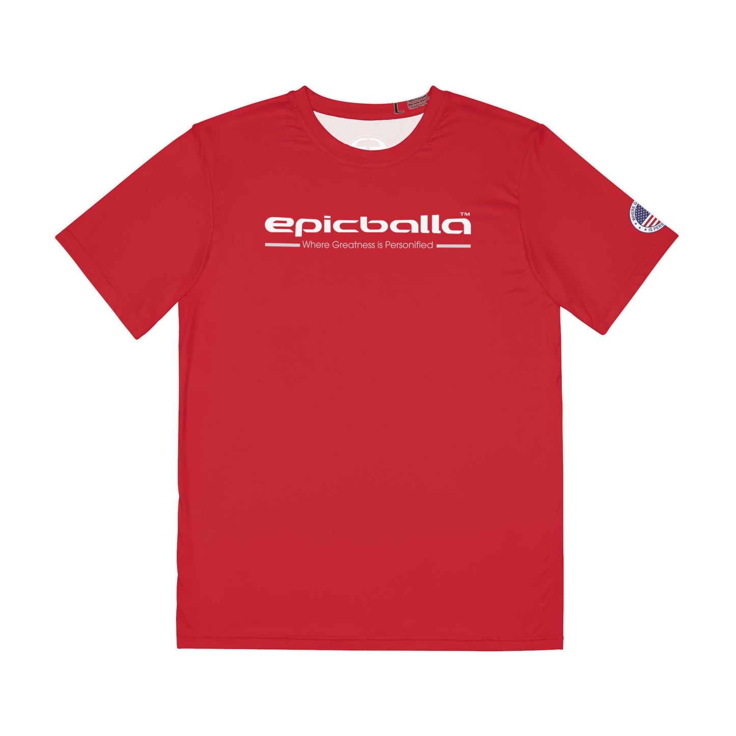 Ulta Soft Red Epicballa Performance Tee - Where Greatness is Personified