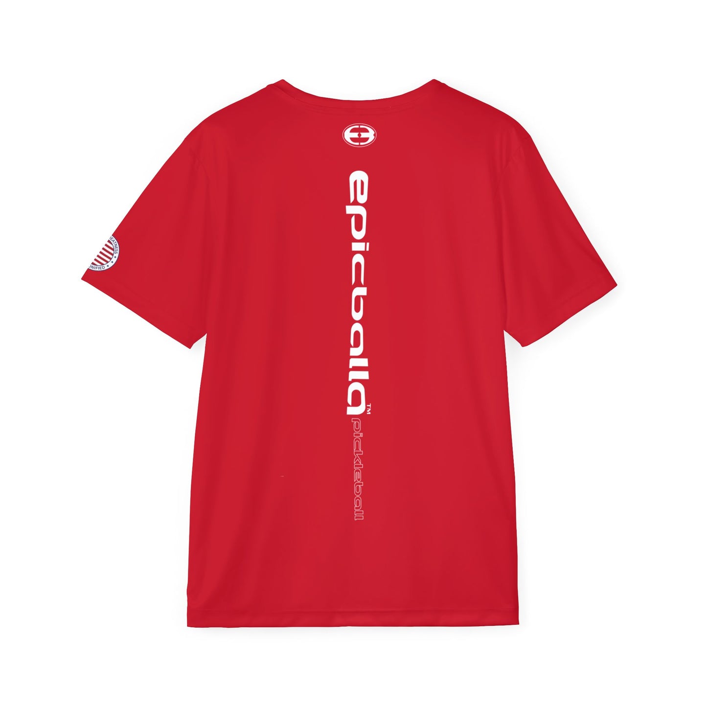 Red Epicballa Performance Tee - Where Greatness is Personified