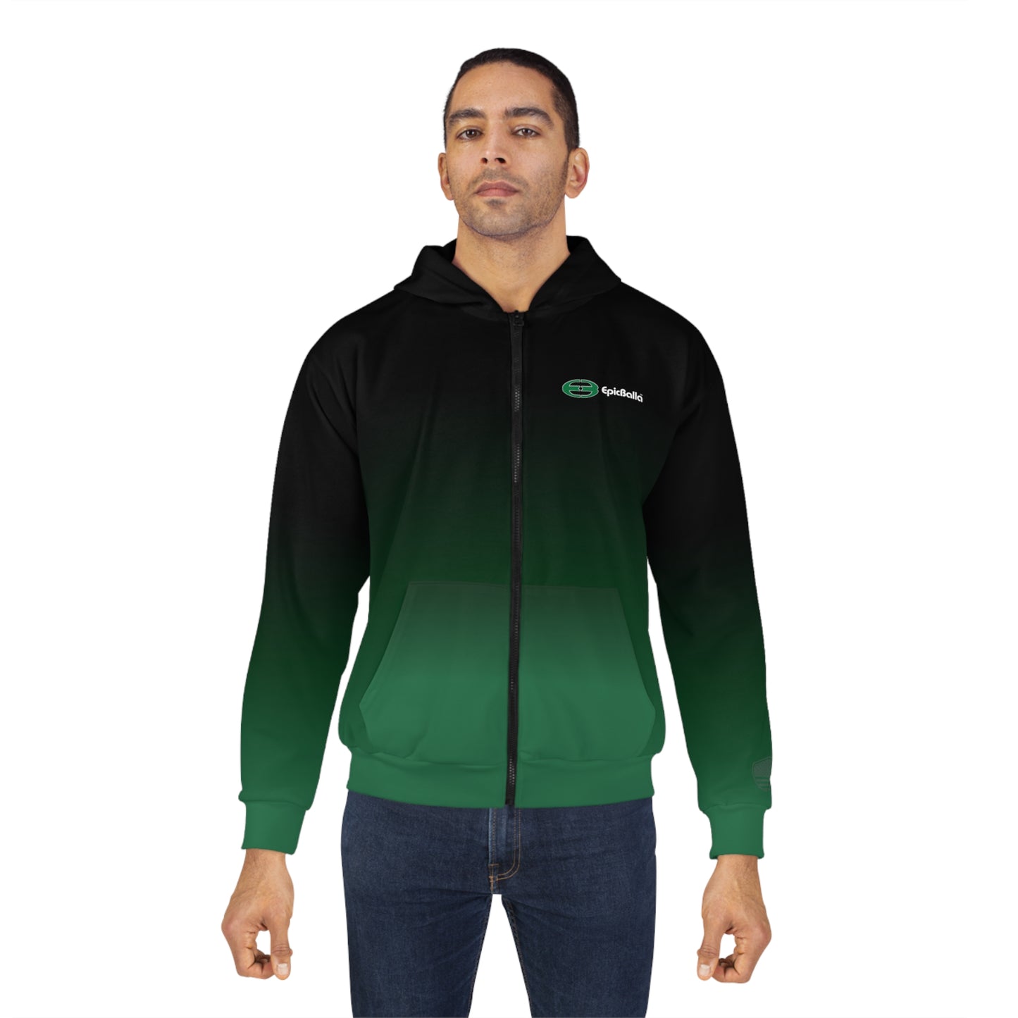 Unisex Zip Hoodie Team Green