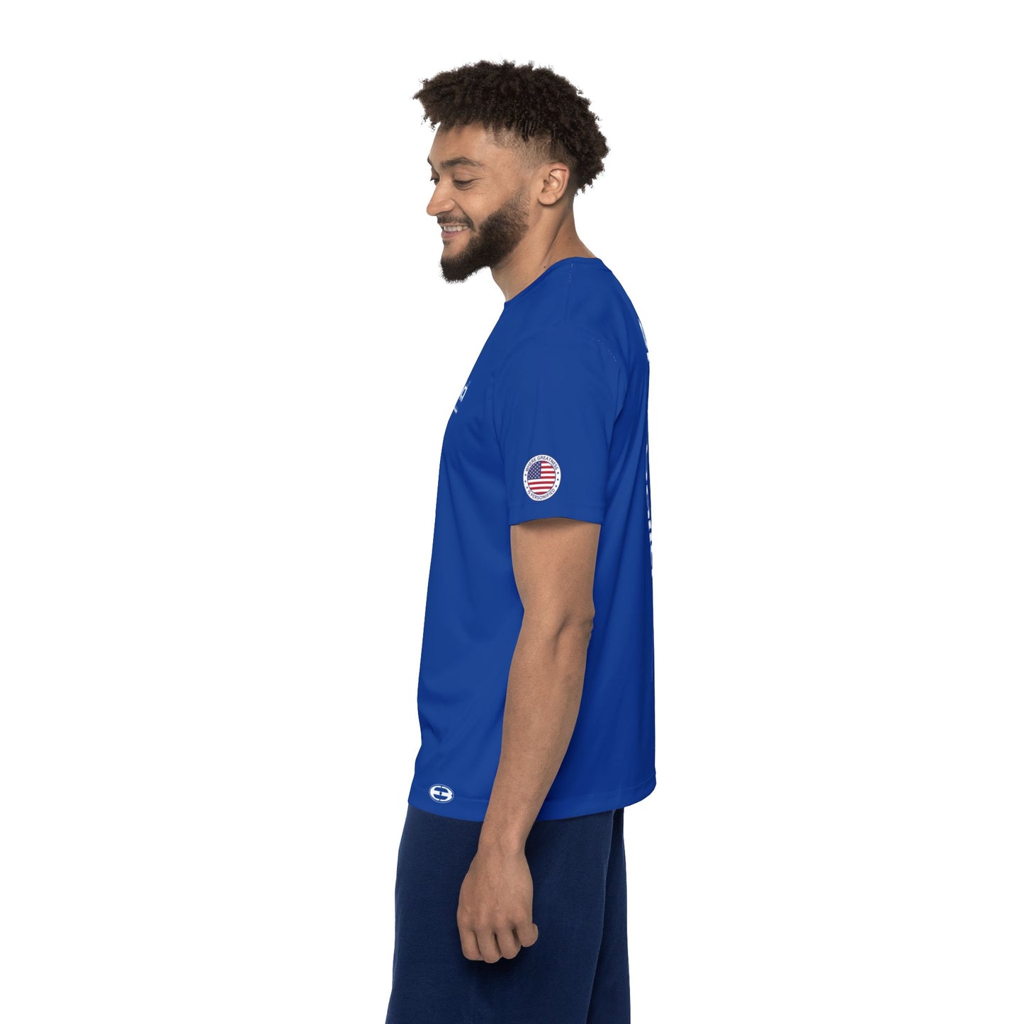 Blue Epicballa Performance Tee - Where Greatness is Personified