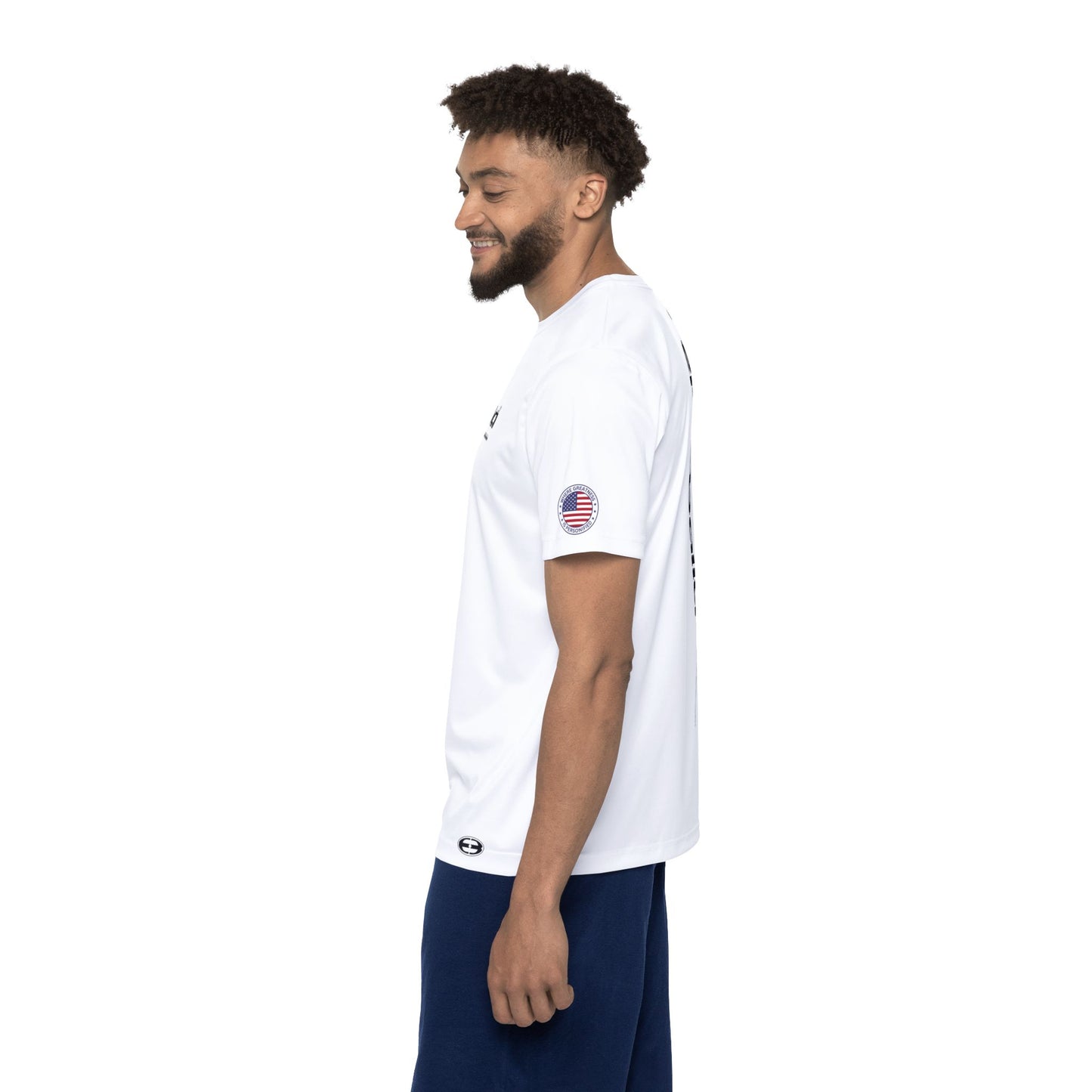 White Epicballa Performance Tee - Where Greatness is Personified