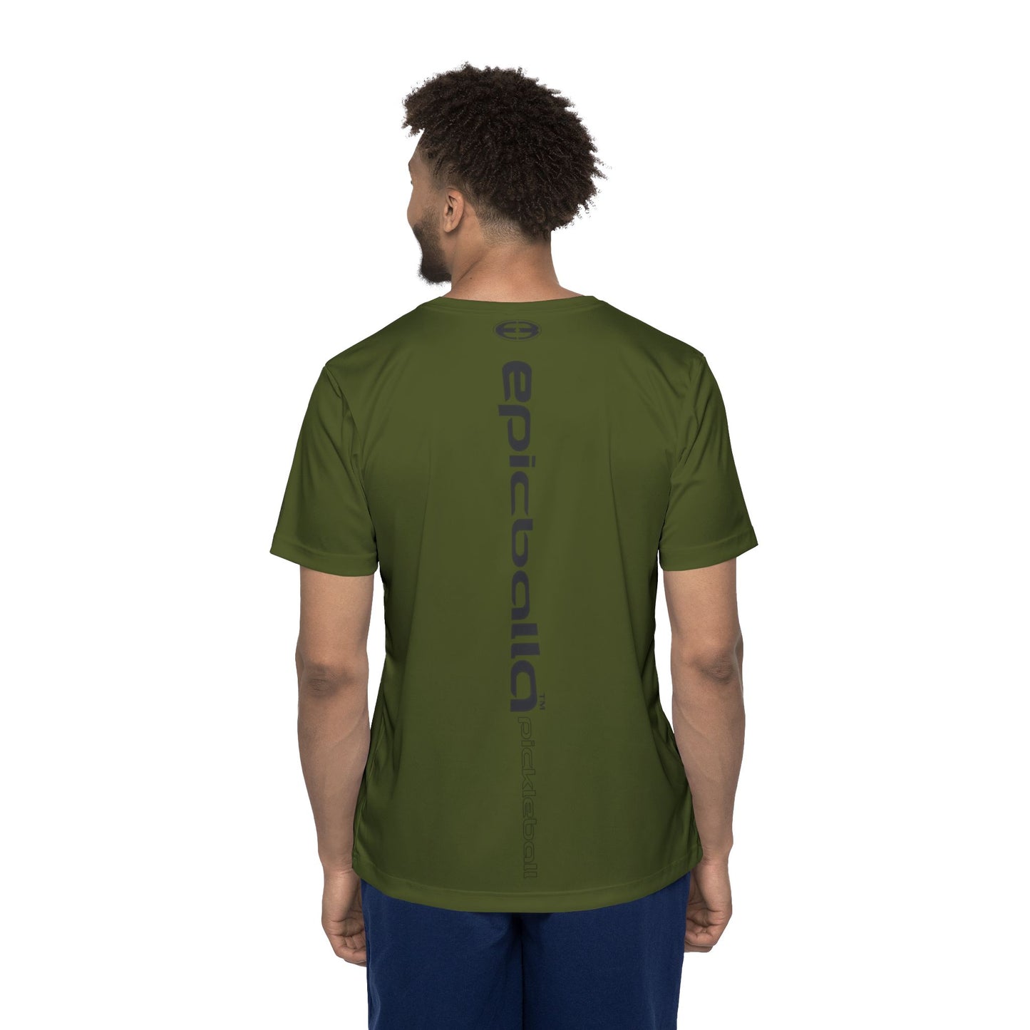 Army Green Epicballa Performance Tee - Where Greatness is Personified