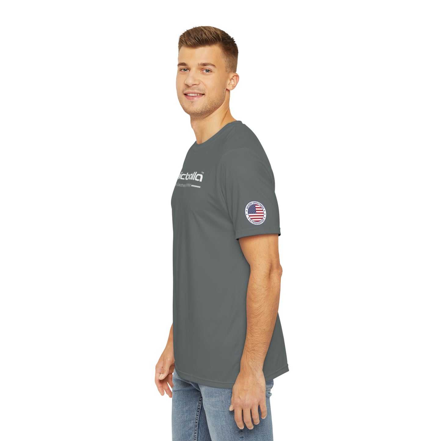 Ulta Soft Grey Epicballa Performance Tee - Where Greatness is Personified