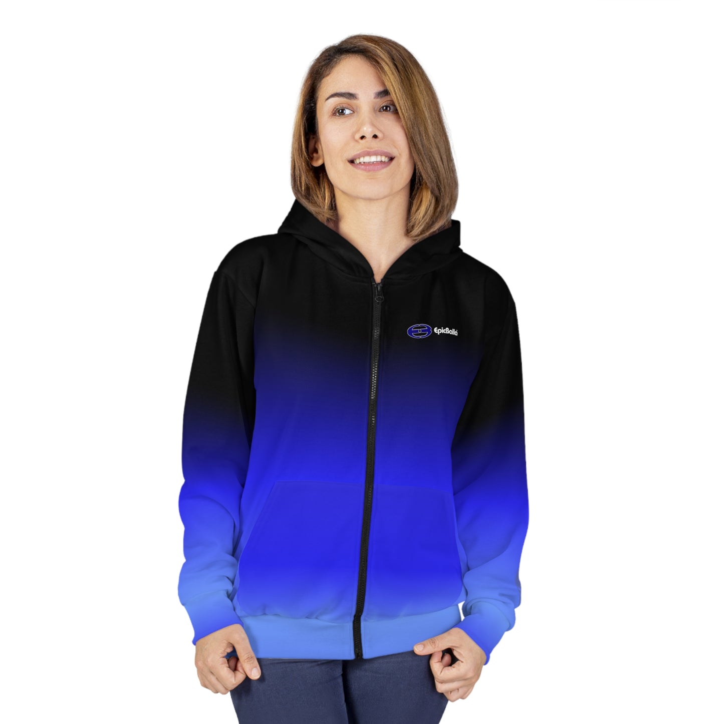 Unisex Zip Hoodie Team Blue