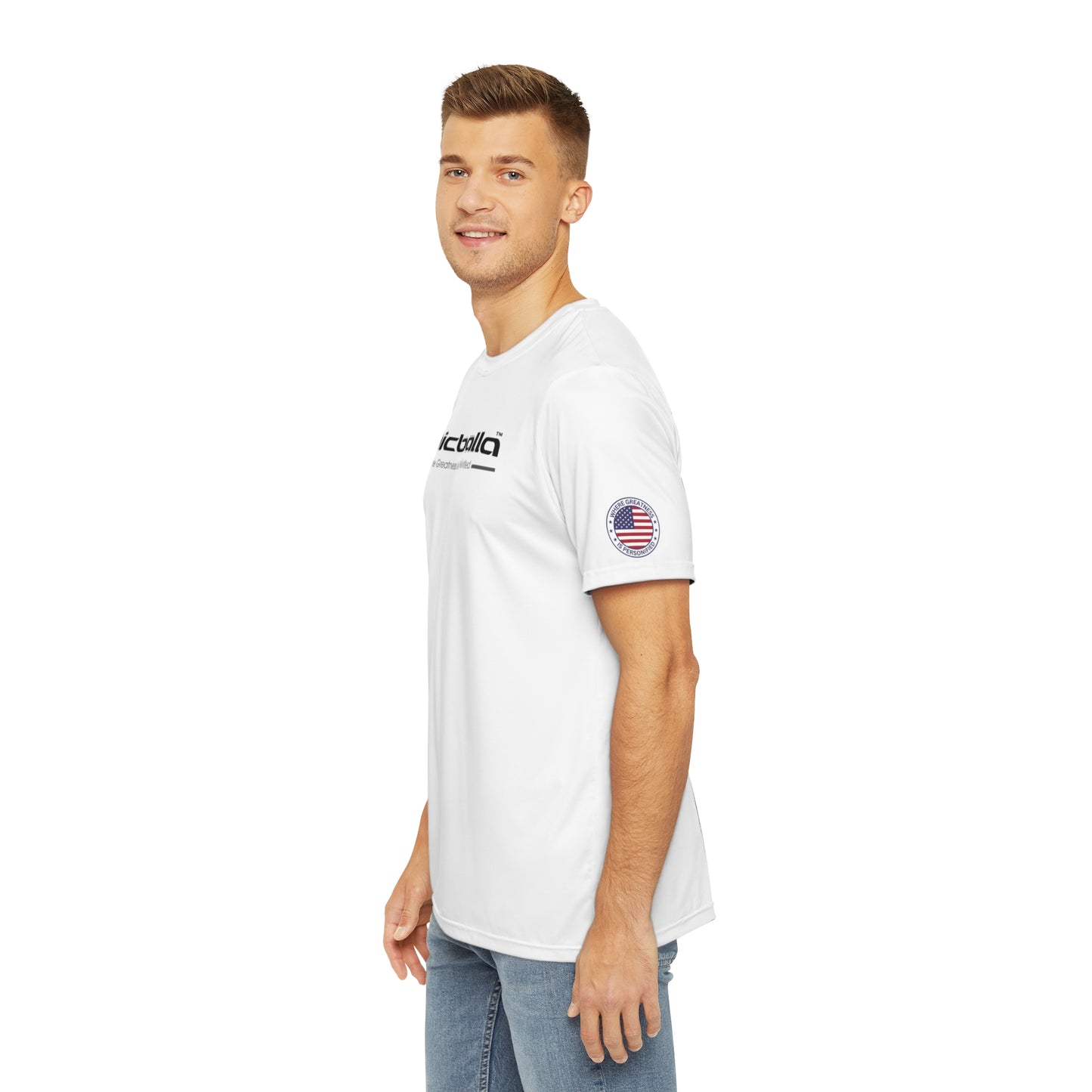 Ulta Soft White Epicballa Performance Tee - Where Greatness is Personified