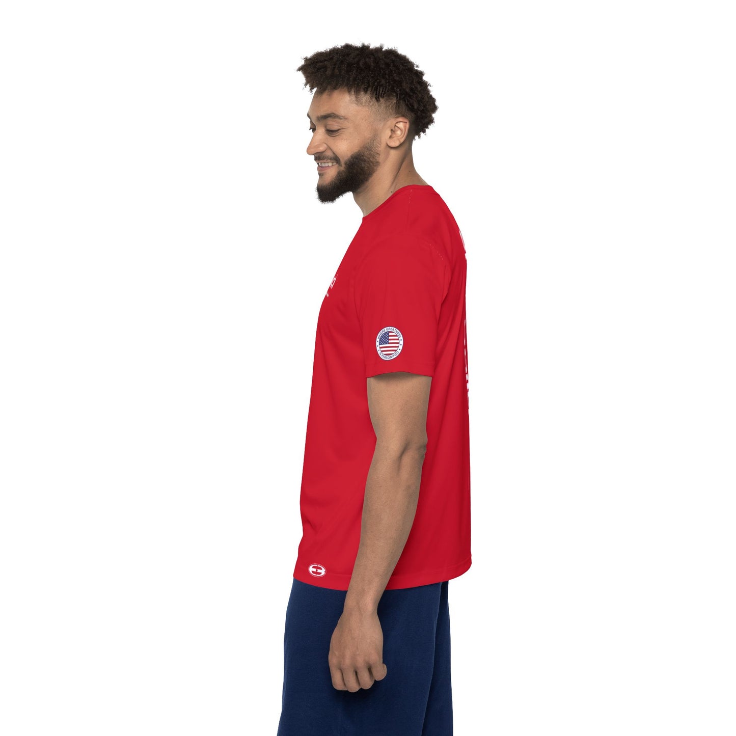 Red Epicballa Performance Tee - Where Greatness is Personified