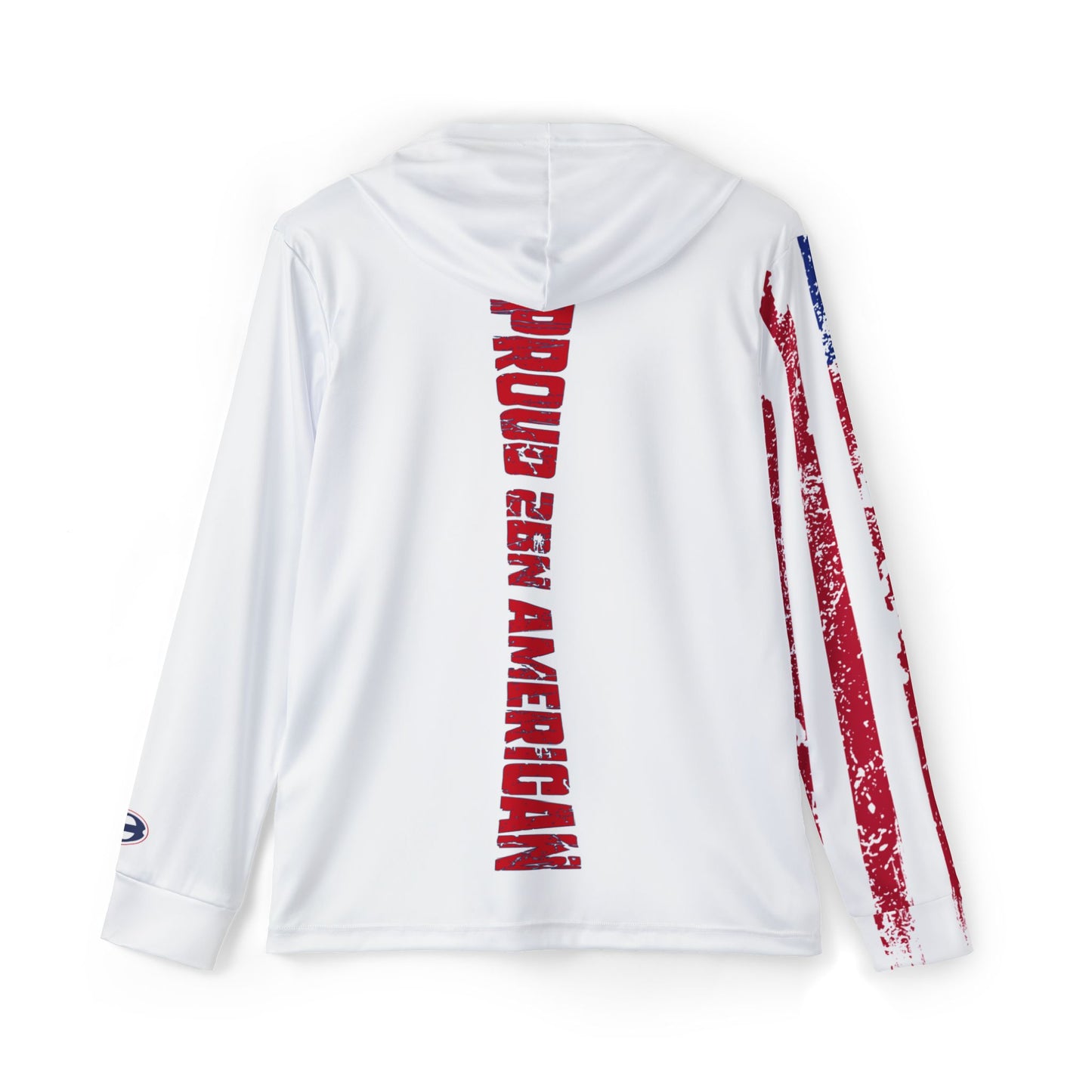 Sports Warmup Hoodie - In God We Trust and Proud to Be an American Design