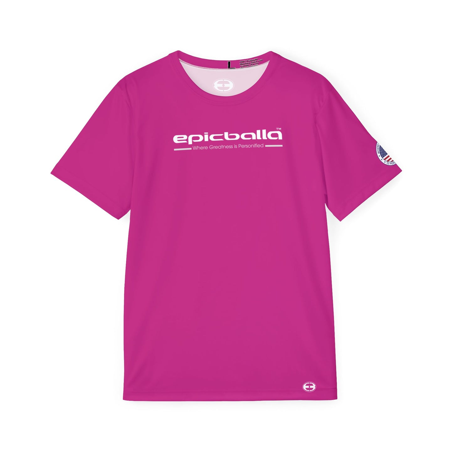 Pink Epicballa Performance Tee - Where Greatness is Personified
