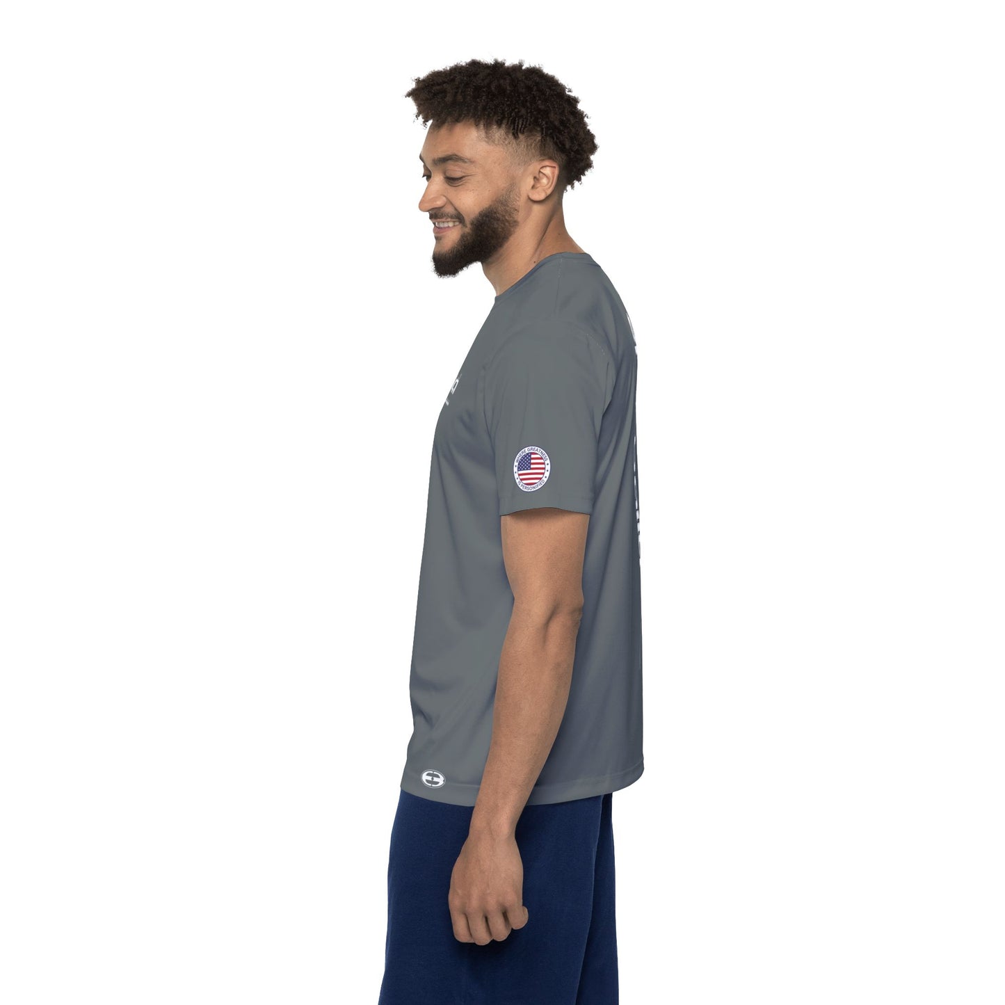 Grey Epicballa Performance Tee - Where Greatness is Personified
