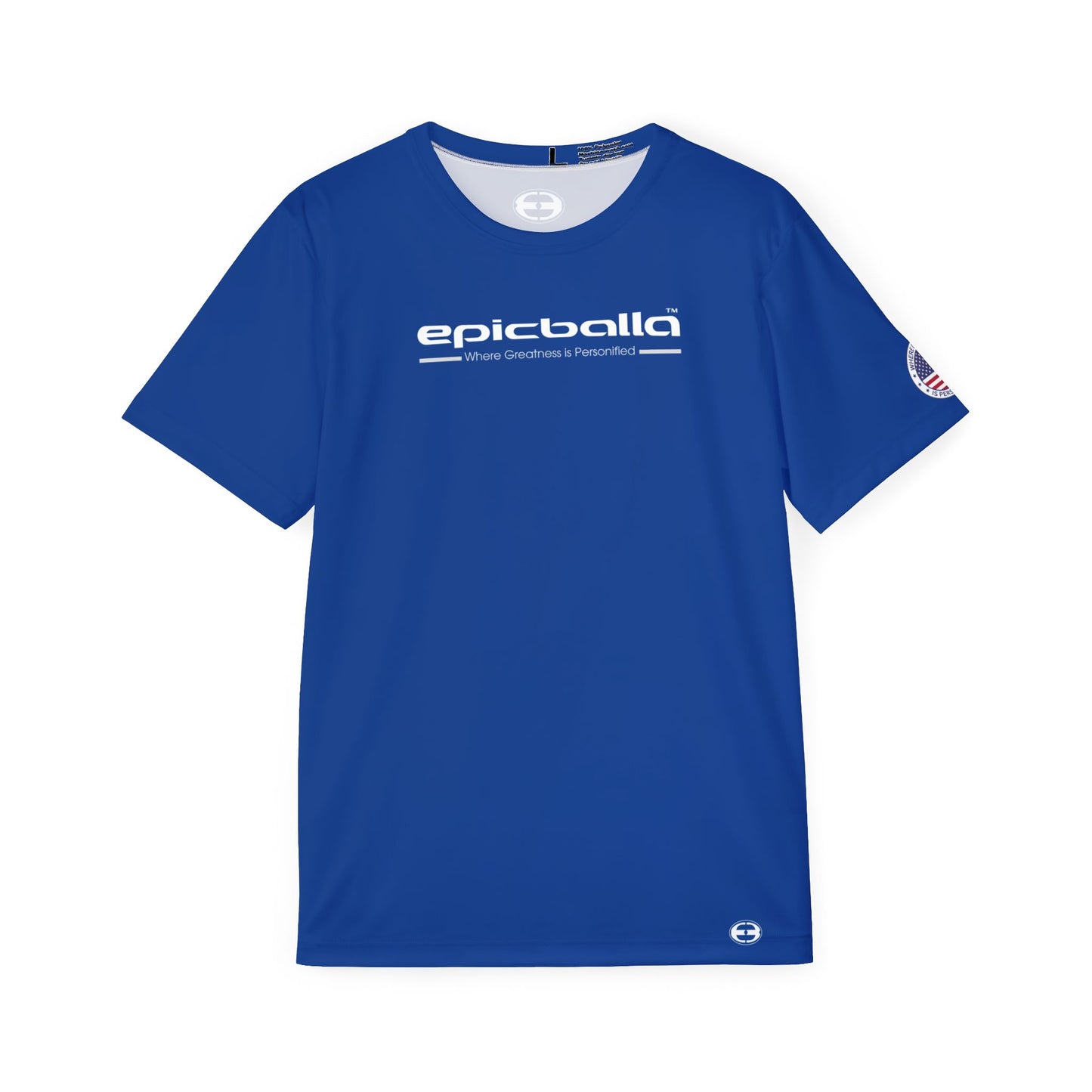Blue Epicballa Performance Tee - Where Greatness is Personified