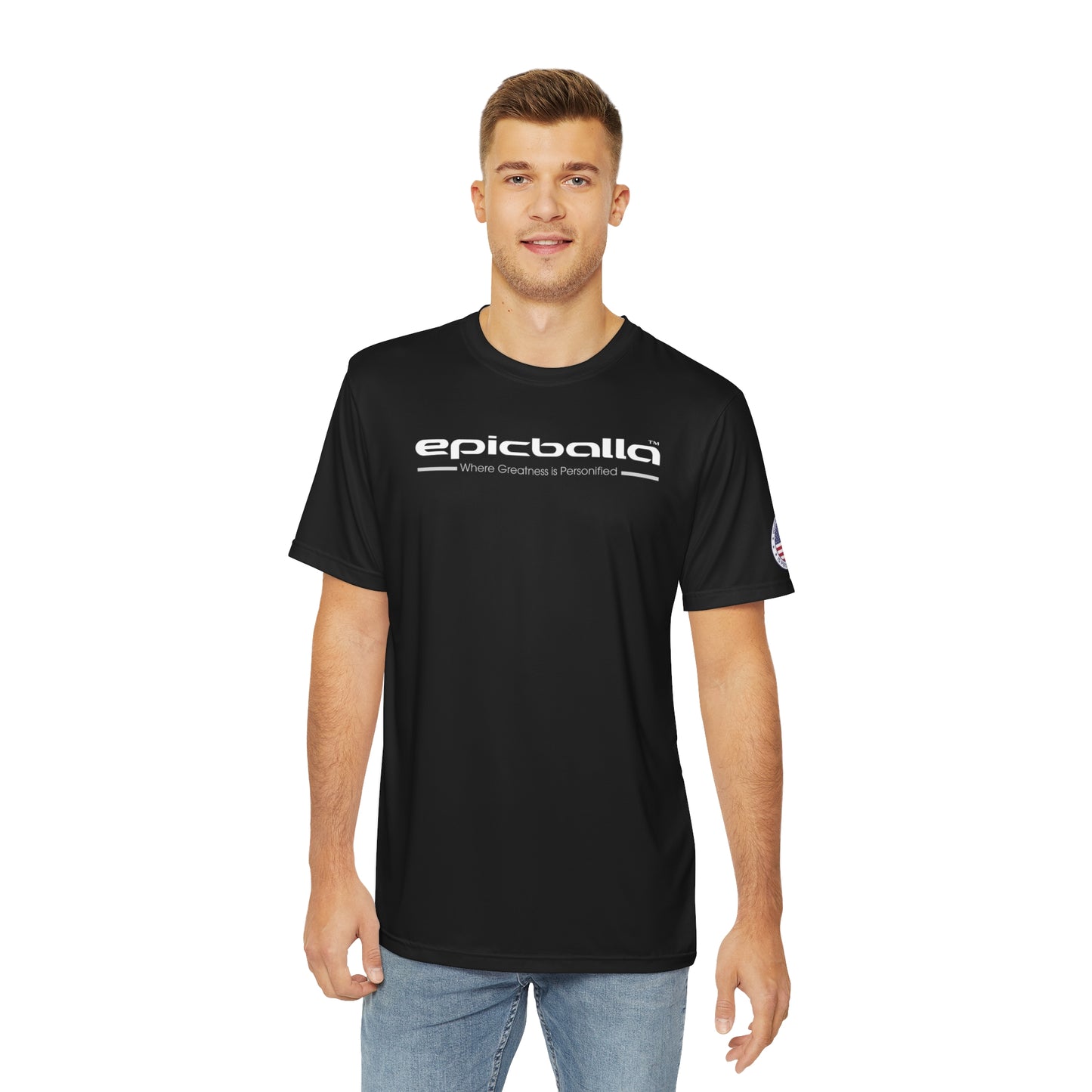 Ulta Soft Black Epicballa Performance Tee - Where Greatness is Personified