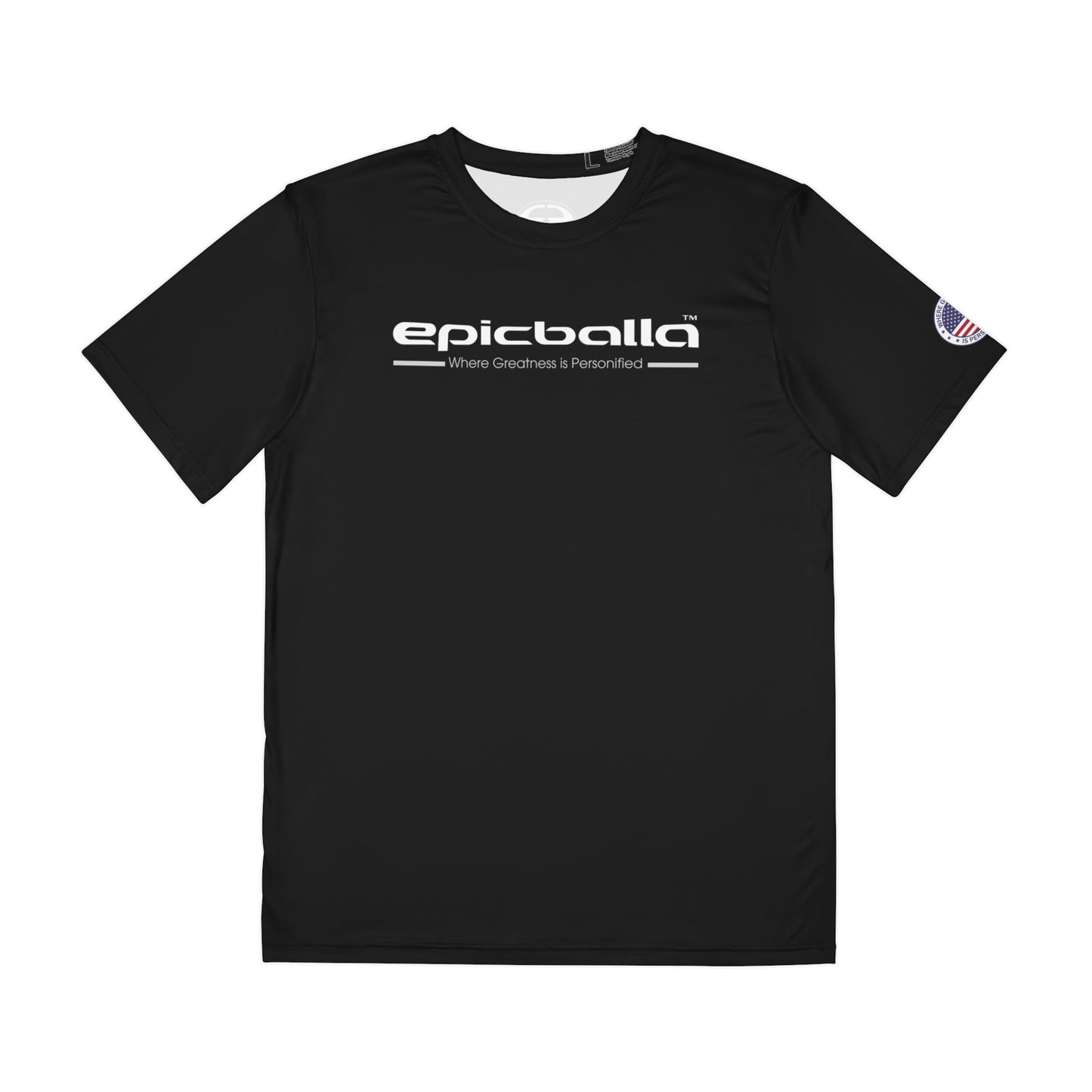 Ulta Soft Black Epicballa Performance Tee - Where Greatness is Personified
