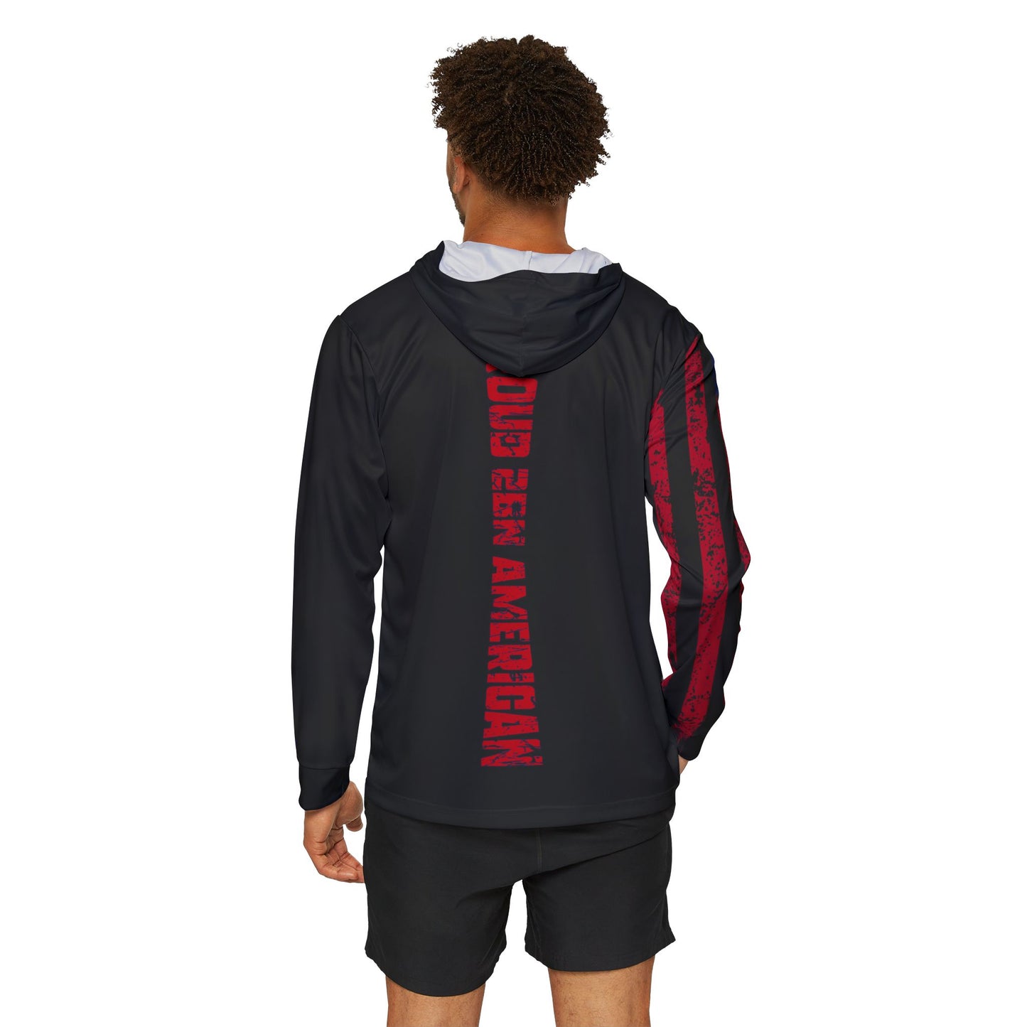 Sports Warmup Hoodie - In God We Trust and Proud to be an American Design