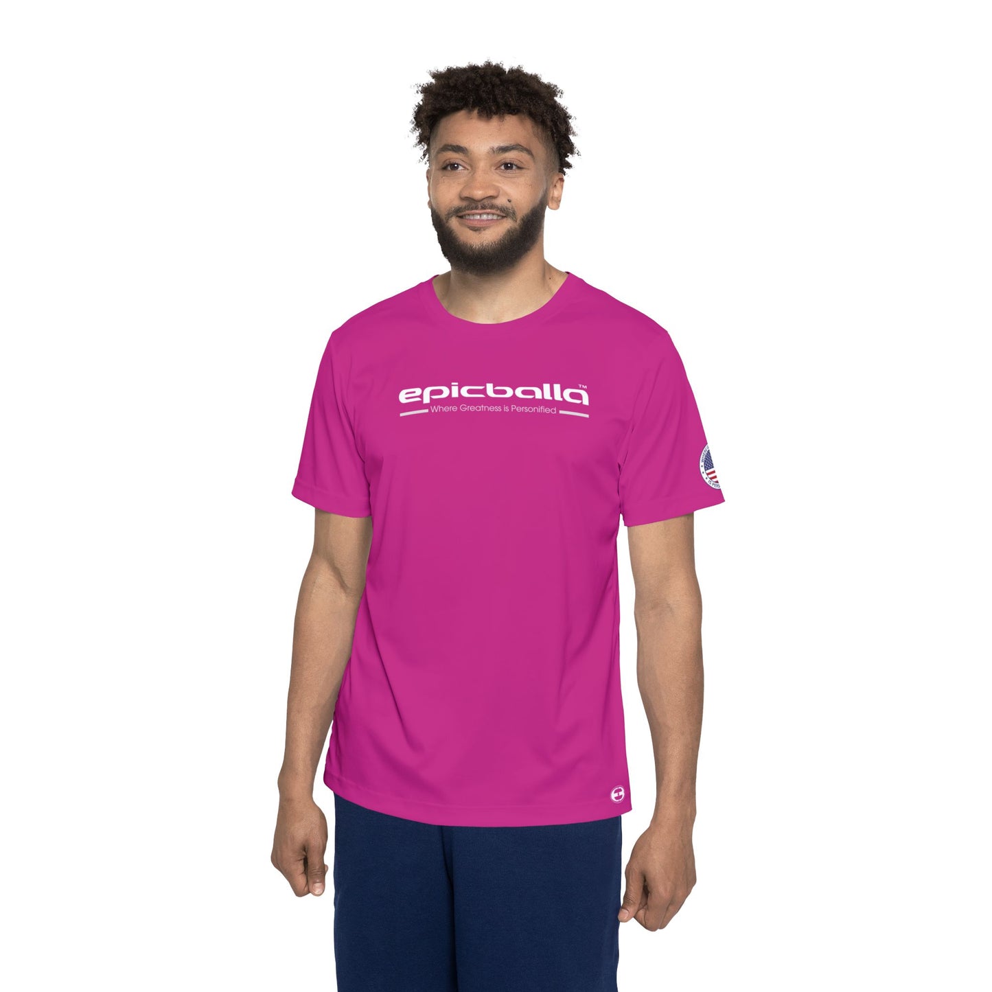 Pink Epicballa Performance Tee - Where Greatness is Personified