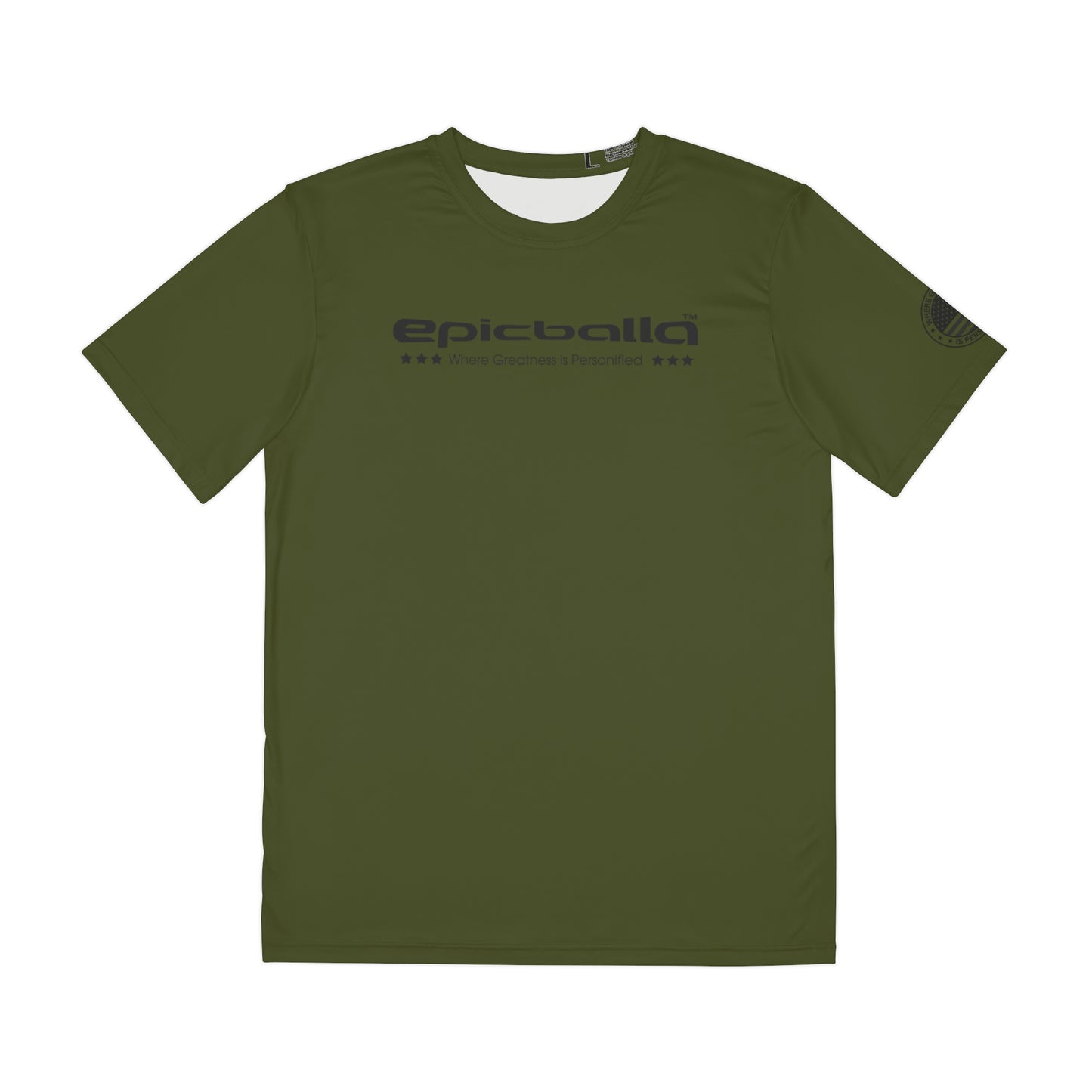 Ulta Soft Army Green Epicballa Performance Tee - Where Greatness is Personified